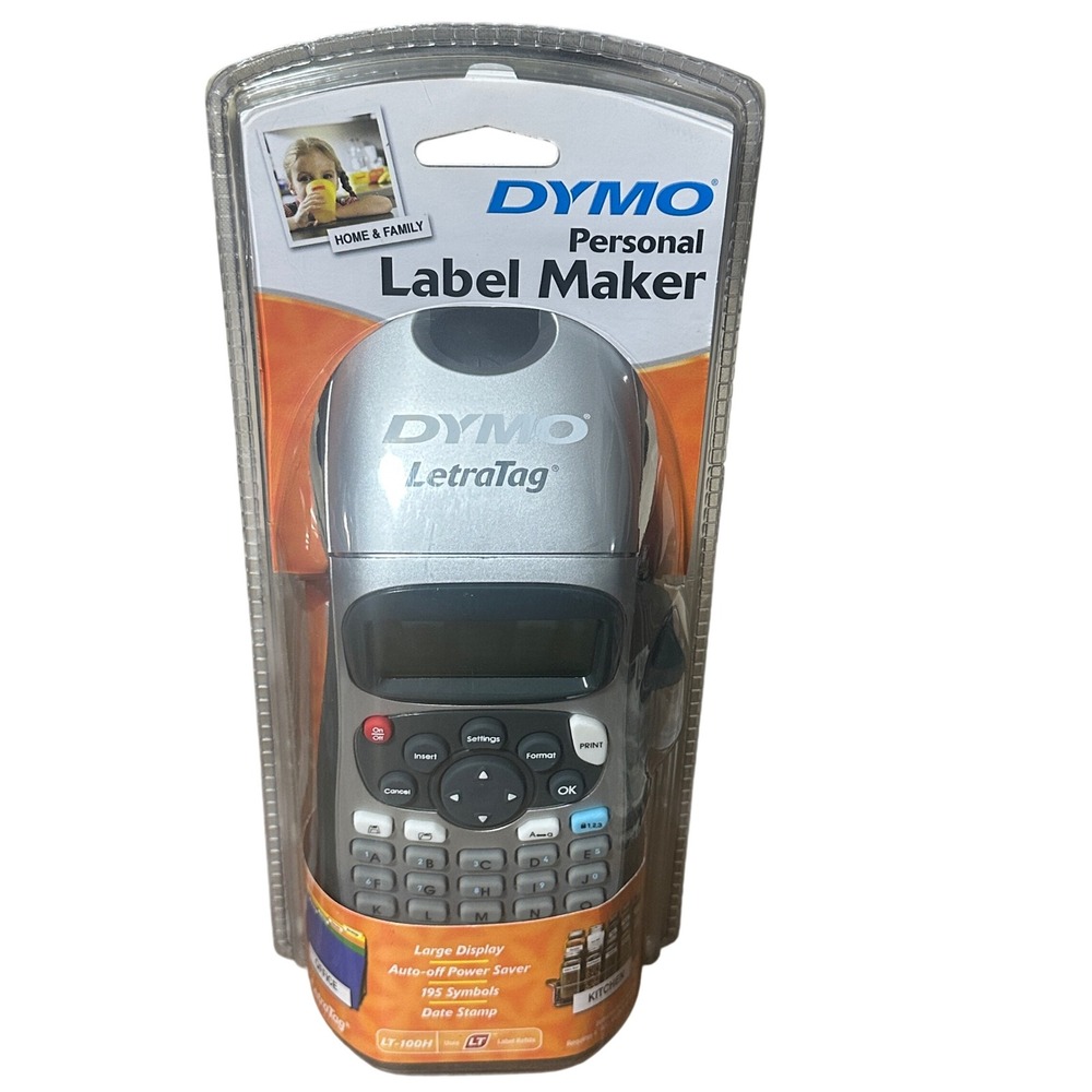 Dymo LetraTag LT-100H‎ Handheld Personal Label Maker Silver 1749027 New Sealed